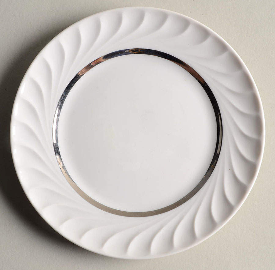 Elegance (Platinum Inner Ring) Bread & Butter Plate by Princess - Empcraft (USA)-1