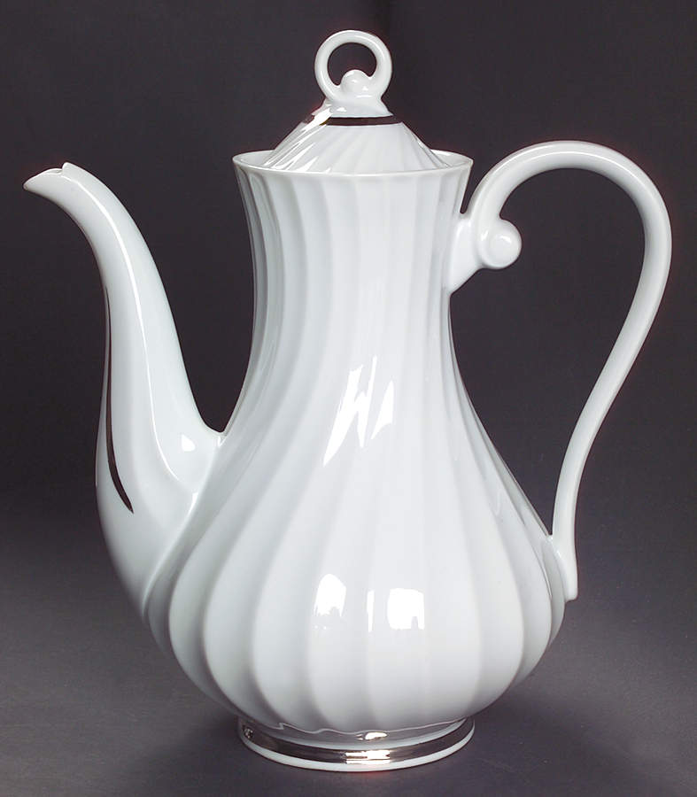 Elegance (Platinum Inner Ring) Coffee Pot & Lid by Princess - Empcraft (USA)-1