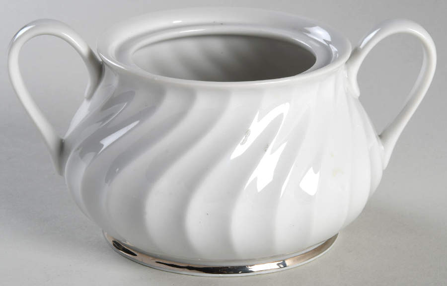 Elegance (Platinum Inner Ring) Sugar Bowl No Lid by Princess - Empcraft (USA)-1