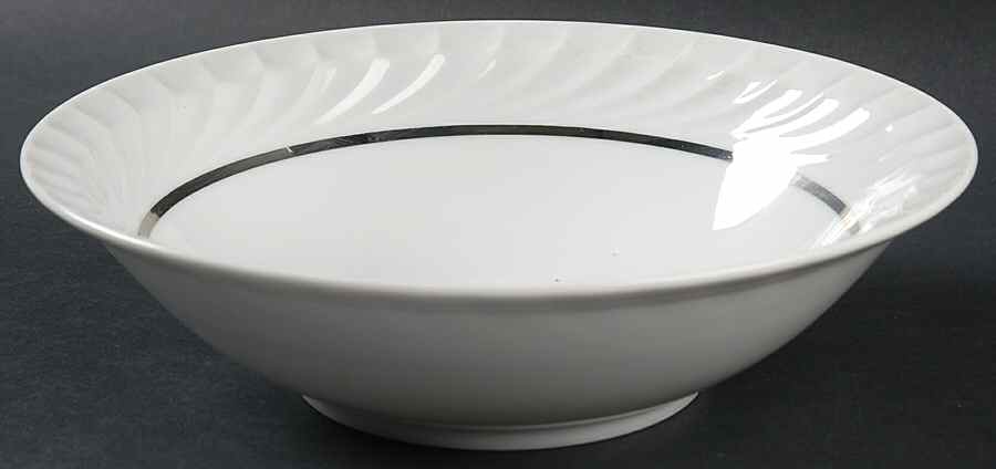 Elegance (Platinum Inner Ring) 9" Round Vegetable Bowl by Princess - Empcraft (USA)-1