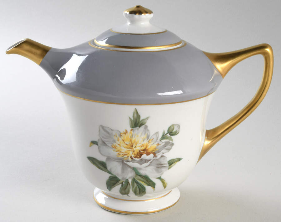 Golden Peony Teapot & Lid by Princess - Empcraft (USA)-1