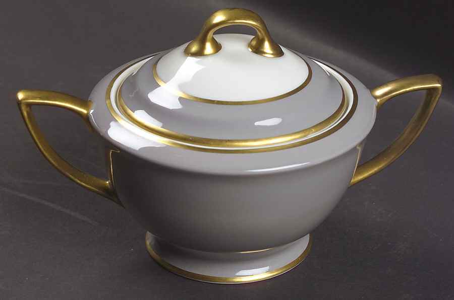 Golden Peony Sugar Bowl & Lid by Princess - Empcraft (USA)-1