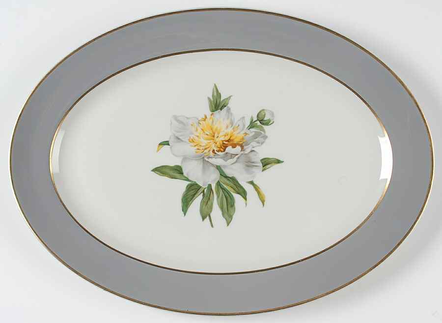 Golden Peony 15" Oval Serving Platter by Princess - Empcraft (USA)-1