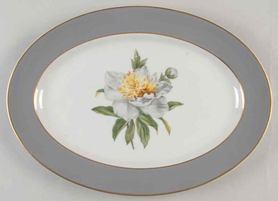 Golden Peony 13" Oval Serving Platter by Princess - Empcraft (USA)-1