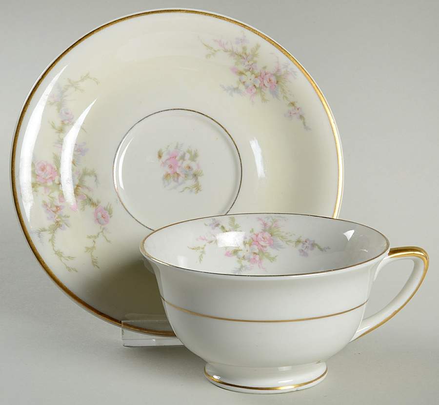 PRI2 Footed Cup & Saucer Set by Princess - Empcraft (USA)-1