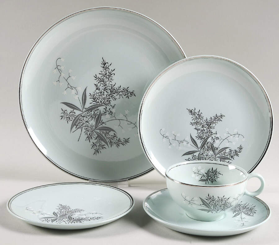 Lady Empire (Platinum Trim) 5 Piece Place Setting by Princess - Empcraft (USA)-1