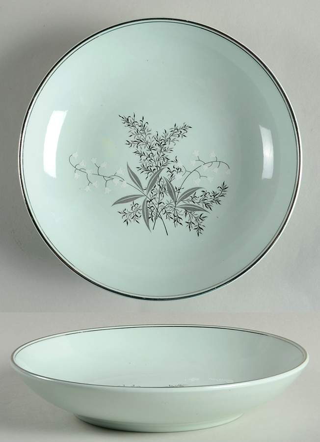 Lady Empire (Platinum Trim) Coupe Soup Bowl by Princess - Empcraft (USA)-1