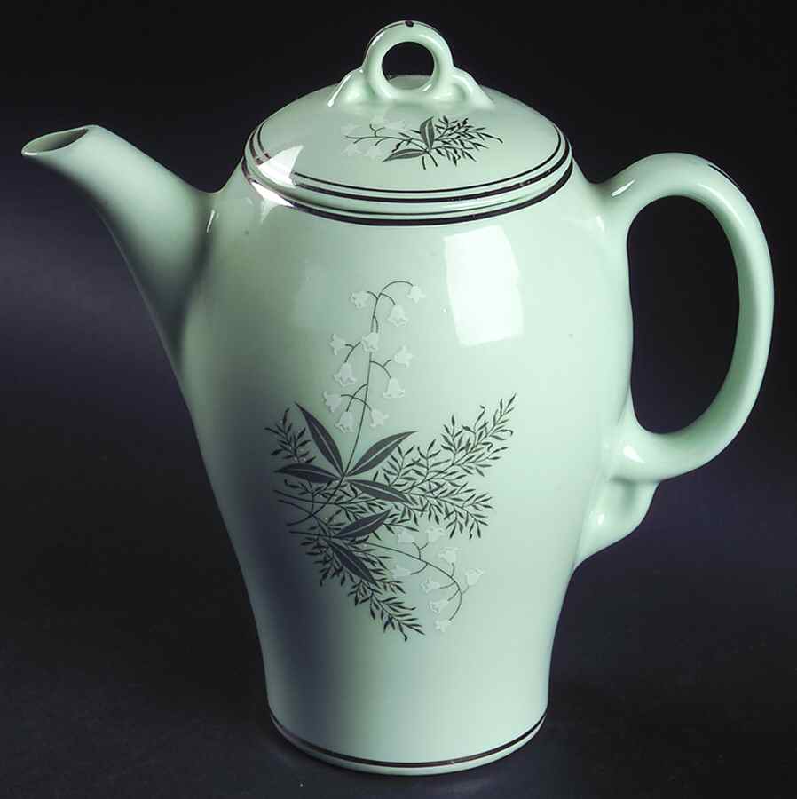 Lady Empire (Platinum Trim) Coffee Pot & Lid by Princess - Empcraft (USA)-1