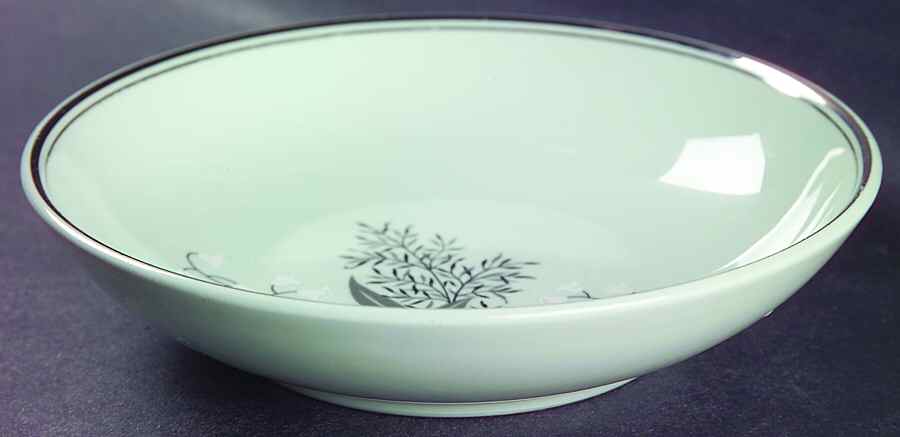 Lady Empire (Platinum Trim) Fruit/Dessert (Sauce) Bowl by Princess - Empcraft (USA)-1