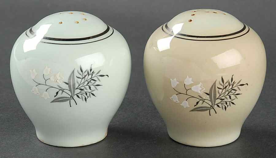 Lady Empire (Platinum Trim) Salt & Pepper Set by Princess - Empcraft (USA)-1