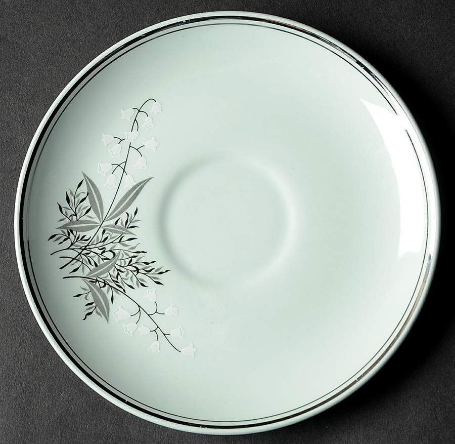 Lady Empire (Platinum Trim) Saucer by Princess - Empcraft (USA)-1
