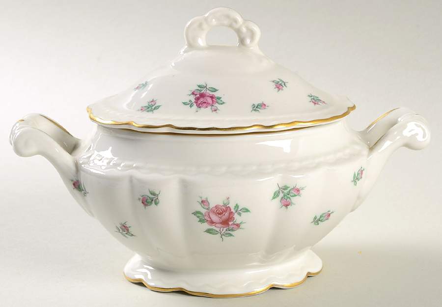 Corsage Sugar Bowl & Lid by Princess - Empcraft (USA)-1