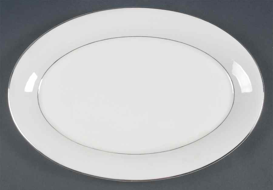 Silver Tiara 13" Oval Serving Platter by Princess - Empcraft (USA)-1