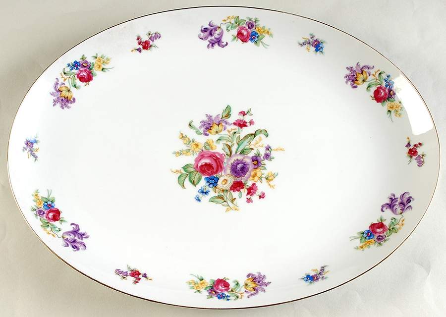Chelsea (Japan) 16" Oval Serving Platter by Princess (Japan)-1