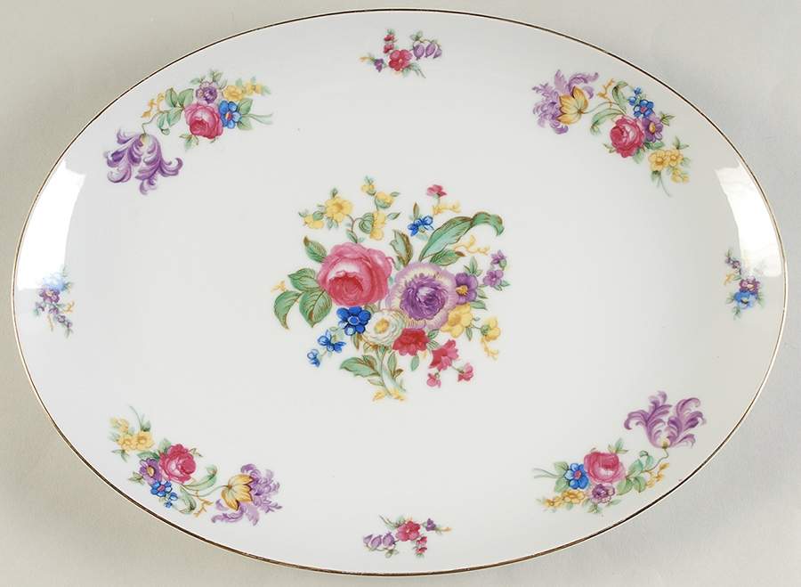 Chelsea (Japan) 12" Oval Serving Platter by Princess (Japan)-1