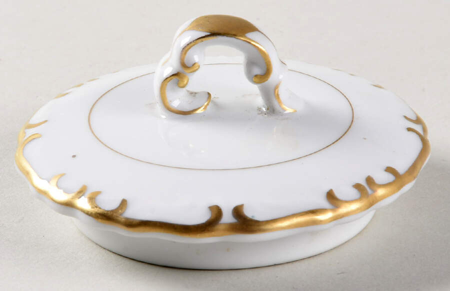 Golden Baroque Lid for Sugar Bowl by Princess (Japan)-1