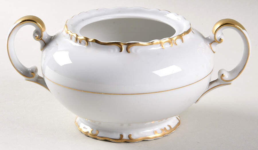 Golden Baroque Sugar Bowl No Lid by Princess (Japan)-1