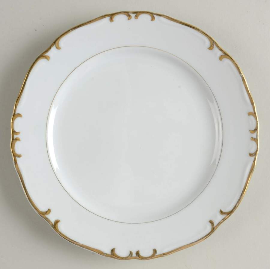 Golden Baroque Salad Plate by Princess (Japan)-1