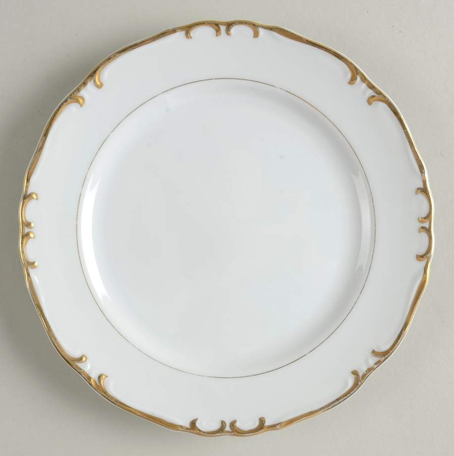 Golden Baroque Bread & Butter Plate by Princess (Japan)-1