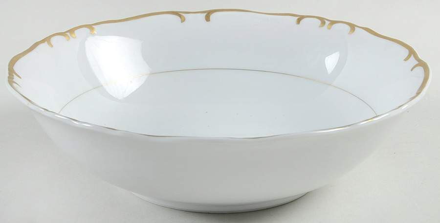 Golden Baroque 9" Round Vegetable Bowl by Princess (Japan)-1