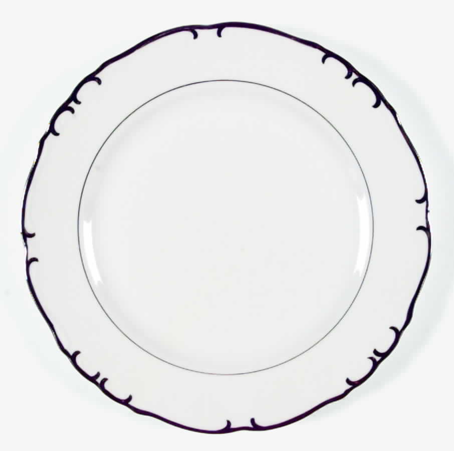 Silver Baroque Dinner Plate by Princess (Japan)-1