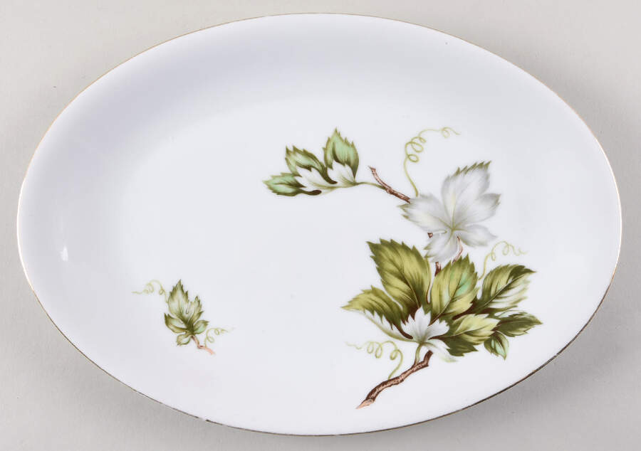 Woodsong (Japan) 12" Oval Serving Platter by Princess (Japan)-1