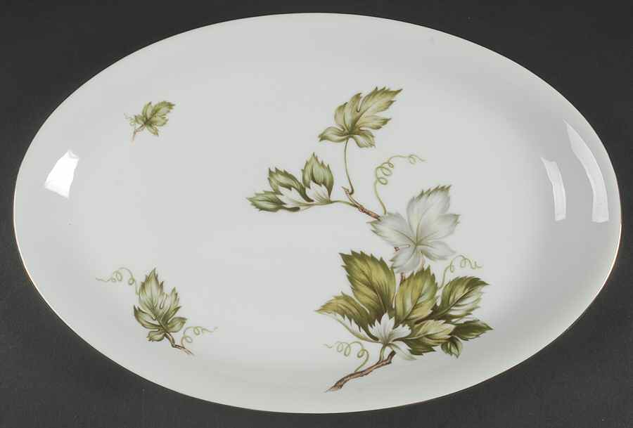 Woodsong (Japan) 16" Oval Serving Platter by Princess (Japan)-1
