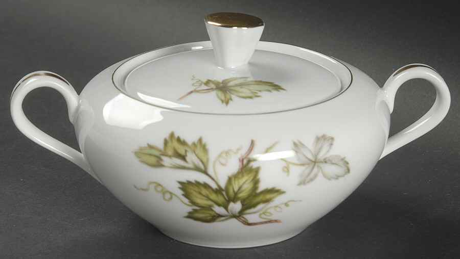 Woodsong (Japan) Sugar Bowl & Lid by Princess (Japan)-1
