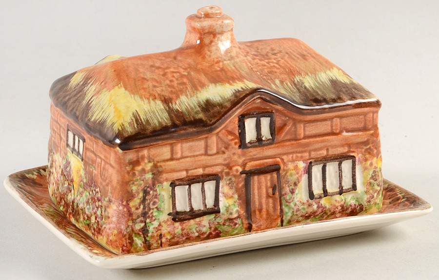 Ye Olde Cottage Rectangular Covered Butter by Price Kensington-1