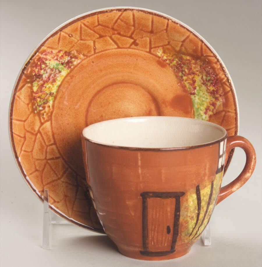 Ye Olde Cottage Flat Cup & Saucer Set by Price Kensington-1