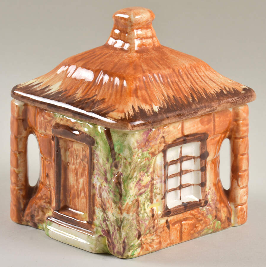 Ye Olde Cottage Sugar Bowl & Lid by Price Kensington-1
