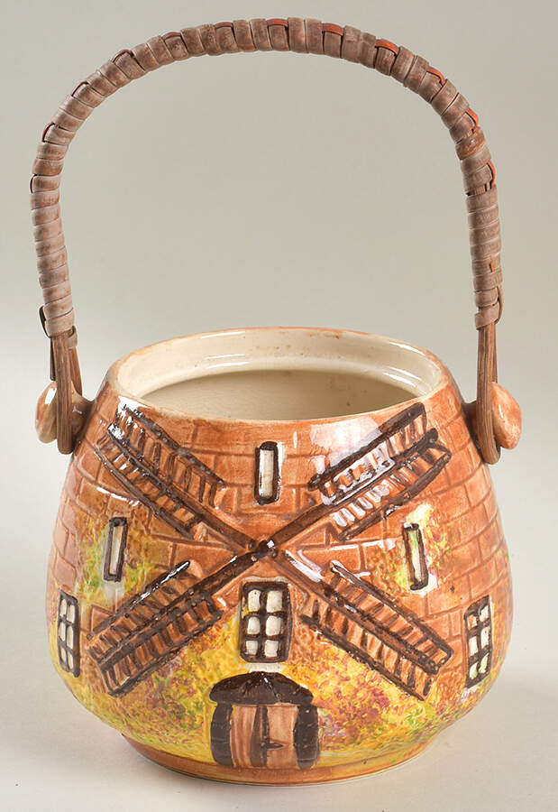 Ye Olde Cottage Biscuit Barrel No Lid by Price Kensington-1