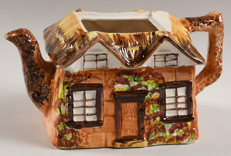 Ye Olde Cottage Teapot No Lid by Price Kensington-1