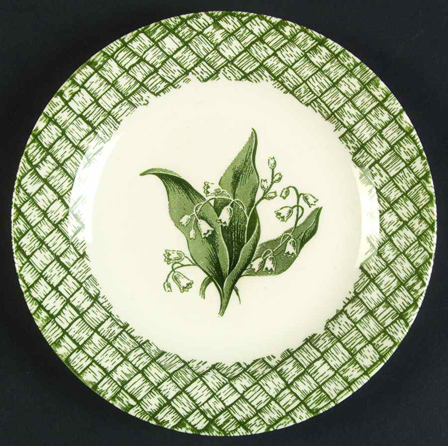Lily of The Valley Salad Plate by Prim Rose-1