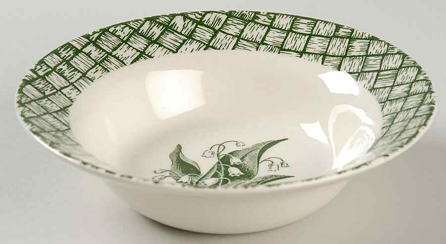 Lily of The Valley Rim Cereal Bowl by Prim Rose-1