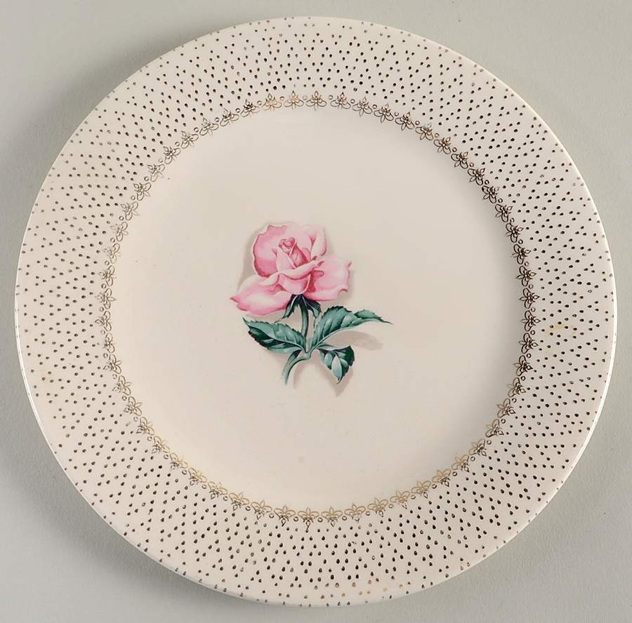 Romance Rose Salad Plate by Prim Rose-1