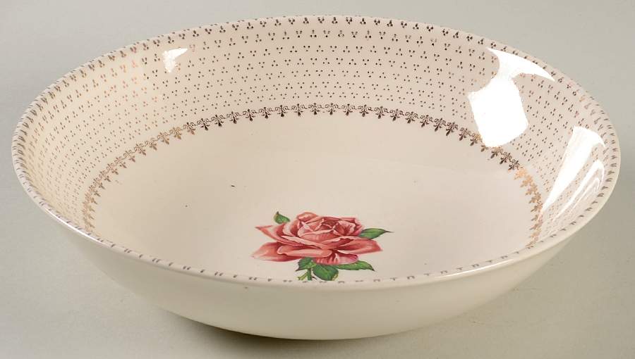 Romance Rose 9" Round Vegetable Bowl by Prim Rose-1