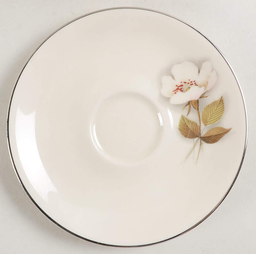 Ivory Rose Saucer by Nancy Prentiss-1