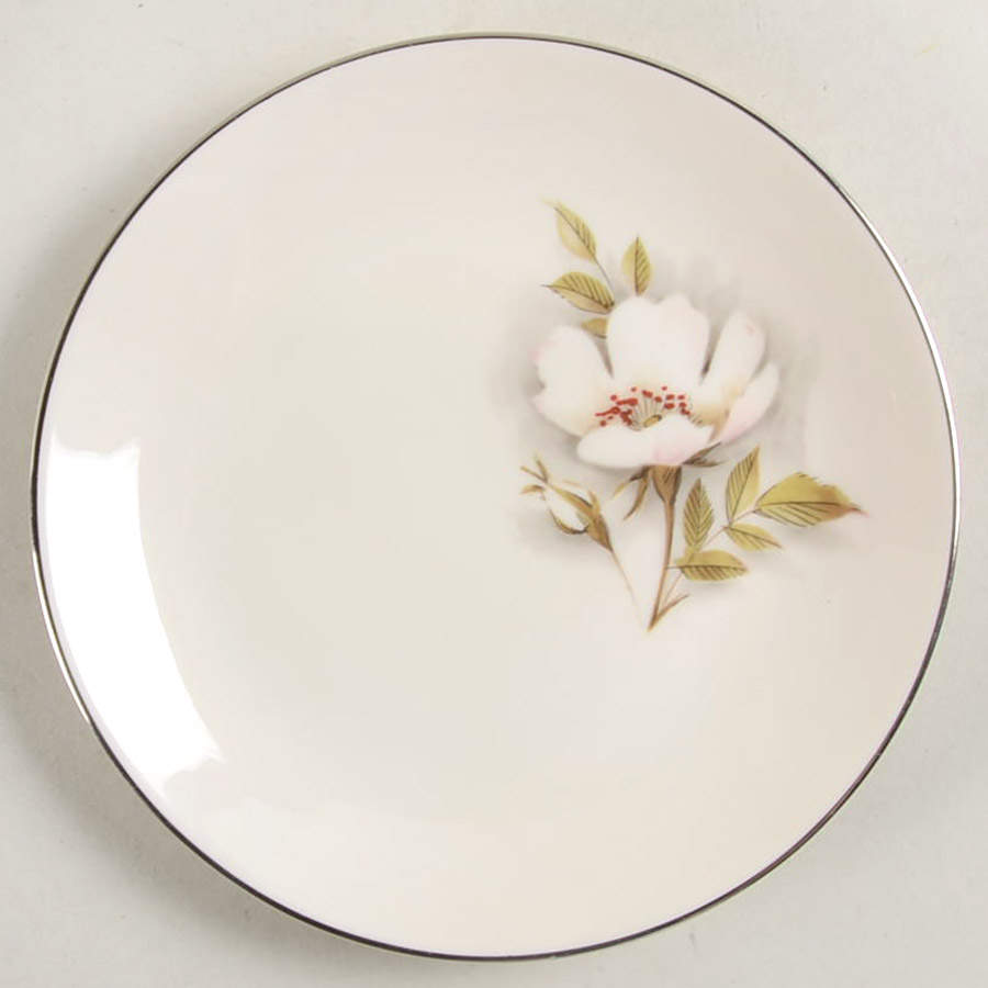 Ivory Rose Bread & Butter Plate by Nancy Prentiss-1