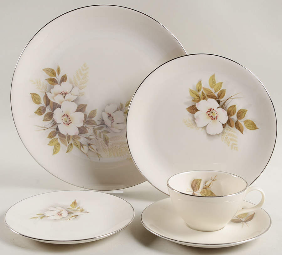 Ivory Rose 5 Piece Place Setting by Nancy Prentiss-1