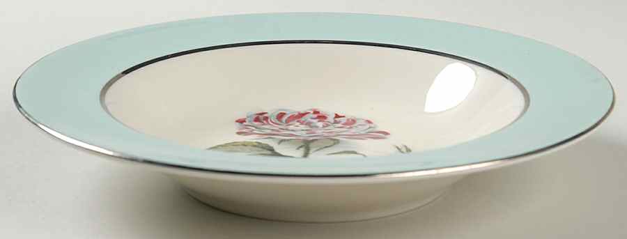 Rosa Mundi Rim Soup Bowl by Nancy Prentiss-1