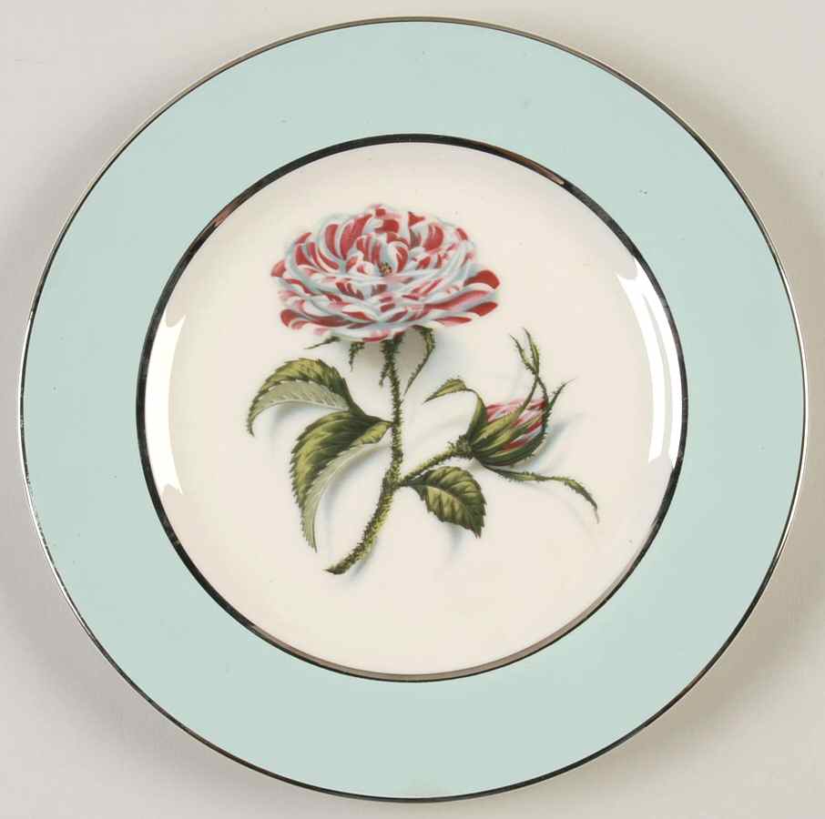 Rosa Mundi Salad Plate by Nancy Prentiss-1