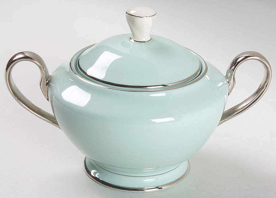 Rosa Mundi Sugar Bowl & Lid by Nancy Prentiss-1