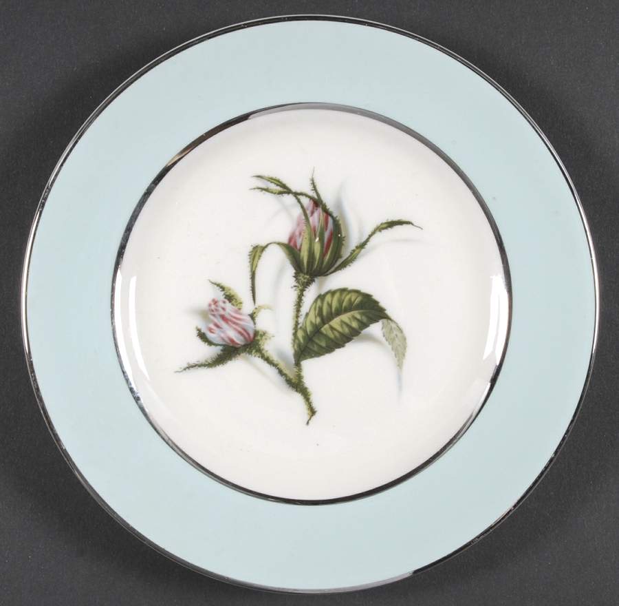 Rosa Mundi Bread & Butter Plate by Nancy Prentiss-1