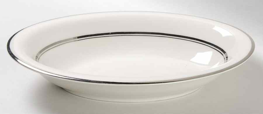Silver Sonnet 10" Oval Vegetable Bowl by Nancy Prentiss-1