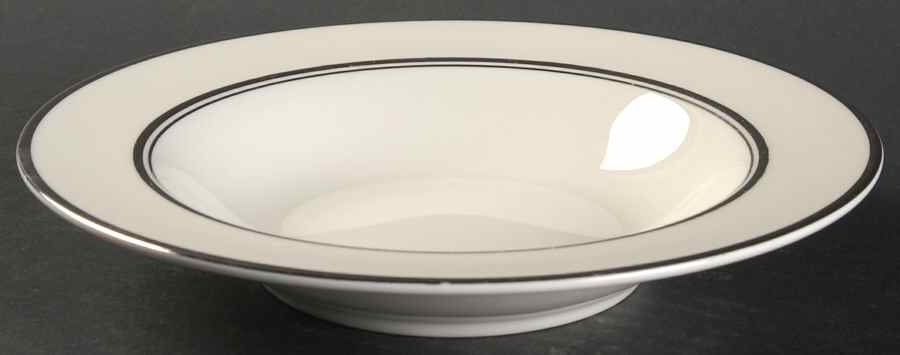 Silver Sonnet Rim Soup Bowl by Nancy Prentiss-1