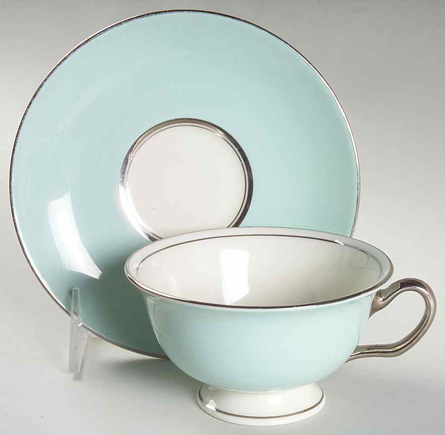 Skyridge Footed Cup & Saucer Set by Nancy Prentiss-1
