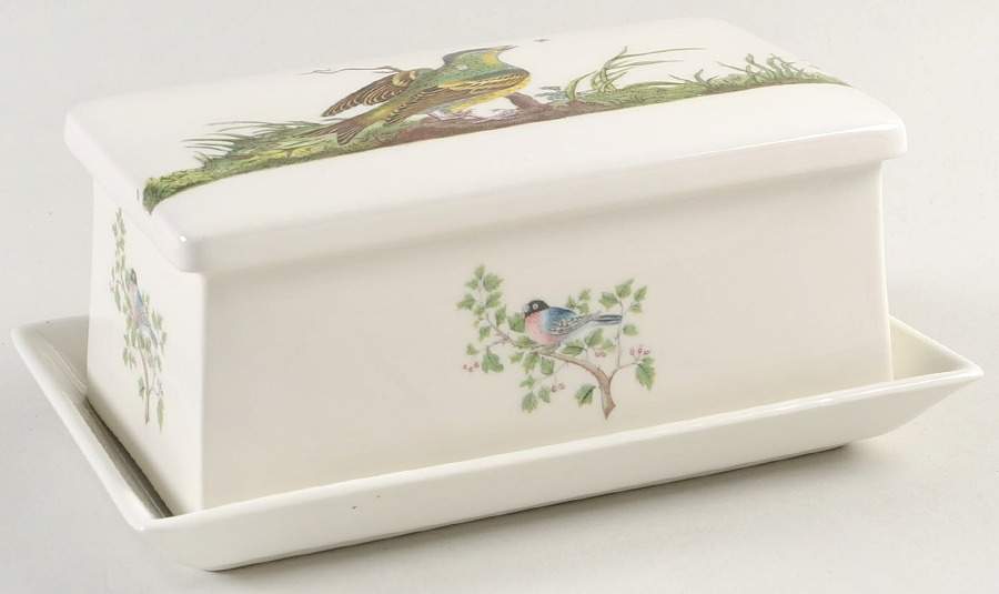 Birds of Britain 1/2 Pound Butter Dish No Lid by Portmeirion-1