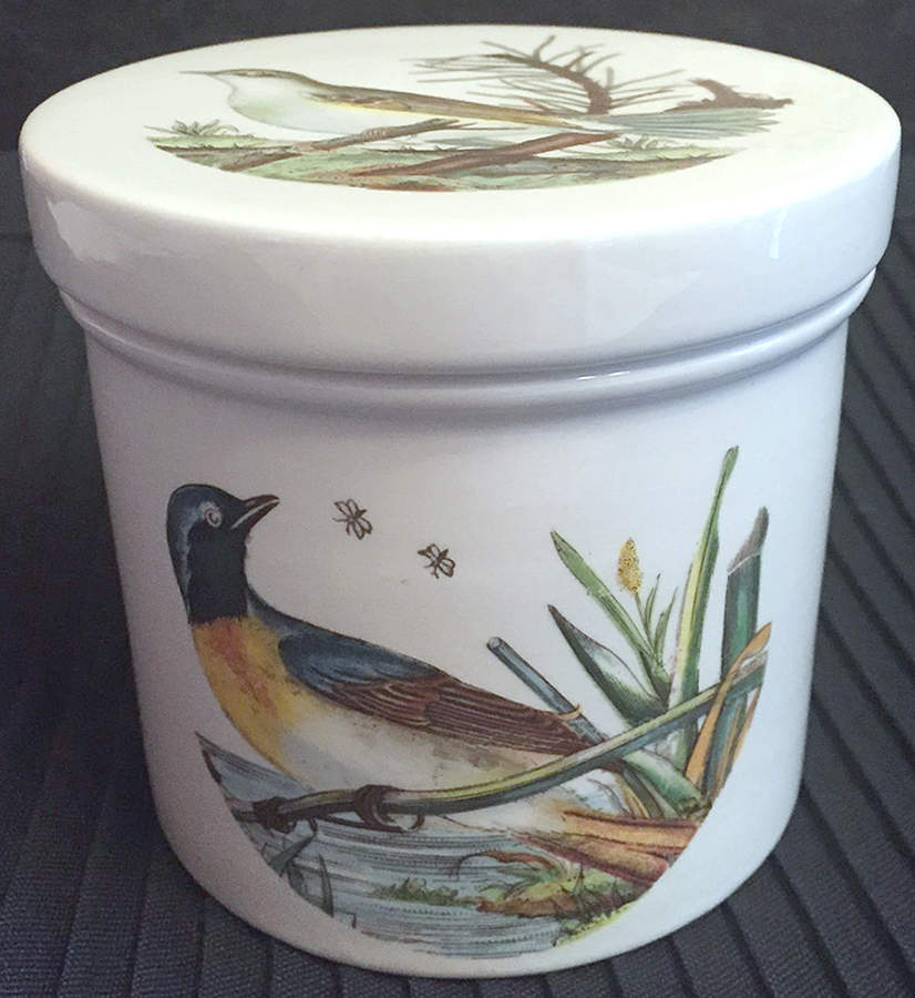 Birds of Britain 4" Storage Jar & Ceramic Lid by Portmeirion-1