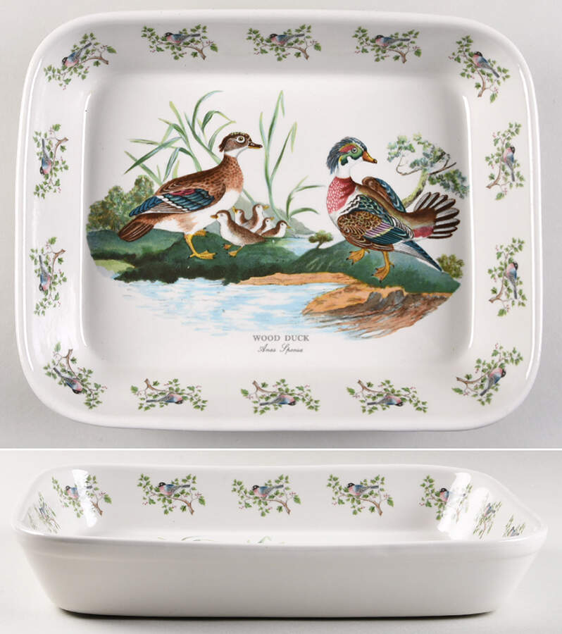 Birds of Britain 12" Rectangular Baker by Portmeirion-1